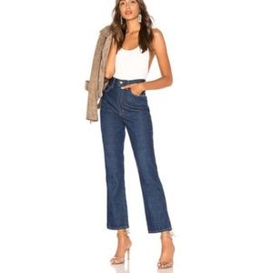AGOLDE Blue Pinch Waist High Rise Kick In Radio Flare Leg Jeans 26